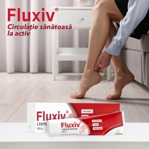 PACHET Un bine în plus - Pentru picioare: Fluxiv cpr, Fluxiv crema - Img 2