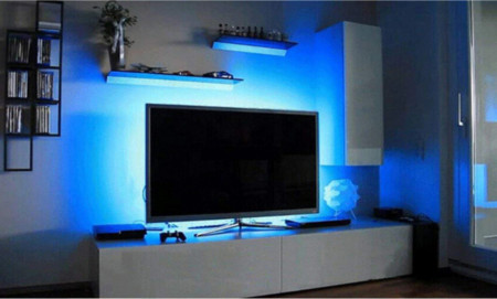 Banda LED USB pentru Iluminare Ambientala in Spatele Televizorului Backlight TV RGB