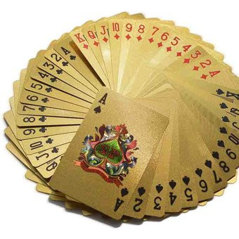 Carti de joc Aurii Casino Poker, aspect Dolar $ - Img 4