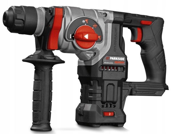 Ciocan rotopercutor Parkside Performance 20V, 3J, motor fara perii, SDS Plus, cu valiza - Img 5