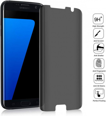 Folie de sticla 5D Samsung Galaxy S7 Edge, Privacy Glass, folie securizata duritate 9H - Img 6