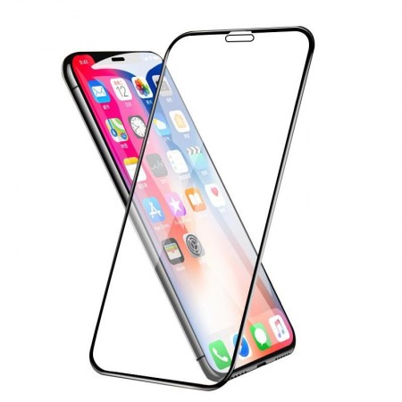 Folie de sticla Apple iPhone XR, 9D FULL GLUE Negru - Img 3