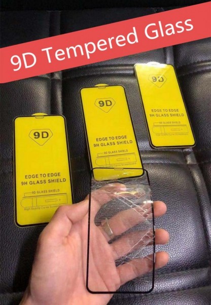 Folie de sticla Samsung Galaxy A9 2018, 9D FULL GLUE Negru - Img 2