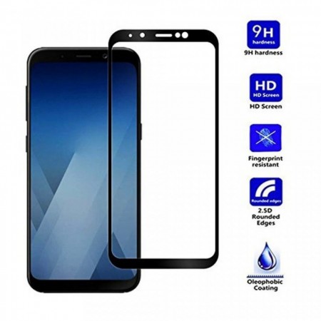 Folie de sticla Samsung Galaxy J4 Plus, 9D FULL GLUE Negru - Img 3