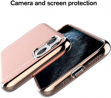 Husa Apple iPhone 11 PRO, Elegance Luxury 3in1 Rose-Gold - Img 3