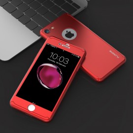 Husa Apple iPhone 6/6S, FullBody Elegance Luxury Red, acoperire completa 360 grade cu folie de sticla gratis - Img 4
