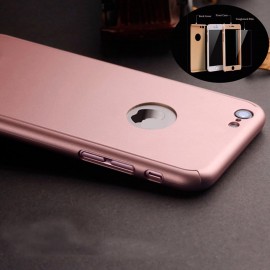 Husa Apple iPhone 6 Plus/6S Plus, FullBody Elegance Luxury iPaky Rose-Gold , acoperire completa 360 grade cu folie de sticla gratis - Img 2