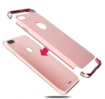 Husa Apple iPhone 7 Plus, Elegance Luxury 3in1 Rose-Gold - Img 3