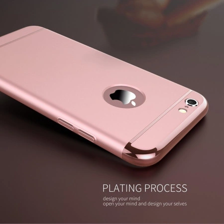 Husa Apple iPhone SE2, Elegance Luxury 3in1 Rose-Gold