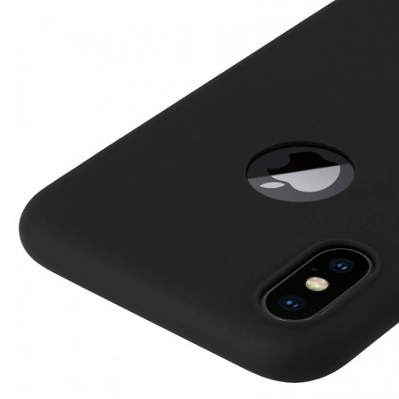 Husa Apple iPhone X, Elegance Luxury, Silicon TPU Slim Antisoc NEGRU - Img 2