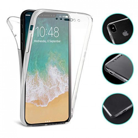 Husa Apple iPhone X, FullBody ultra slim silicon TPU , acoperire completa 360 grade - Img 2