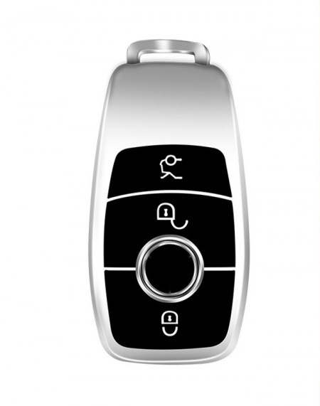 Husa de protectie premium pentru cheie auto Mercedes Benz, Elegance Luxury Cover Key, Silver - Img 6