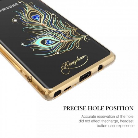 Husa Kingxbar pentru Samsung Galaxy Note 8 design Cristale Swarovski - Gold - Img 7