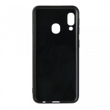 Husa pentru Samsung Galaxy A40, Perfect Fit, cu insertii de carbon, negru - Img 3