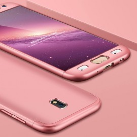 Husa Samsung Galaxy J5 2017, FullBody Elegance Luxury Rose-Gold, acoperire completa 360 grade cu folie de sticla gratis - Img 2