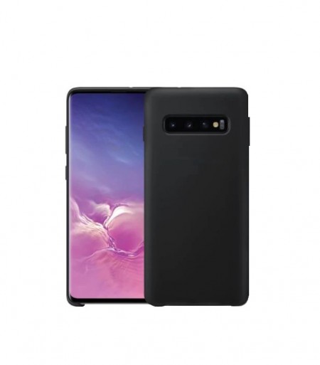 Husa Samsung Galaxy S10, Silicon antisoc, Negru