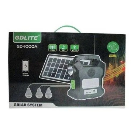 Kit Panou solar fotovoltaic 4 becuri BLUETOOTH radio mp3 incarcare telefoane - Img 2