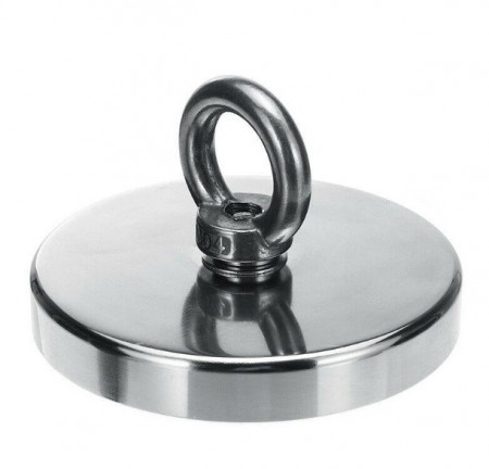 Magnet neodim oală D120 mm cârlig inelar rotativ magnet fishing 480kg - Img 2