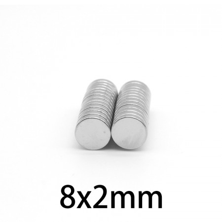Magnet puternic neodim disc rotund 8mm x 2mm