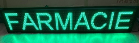 Panou Led de Exterior Programabil/Reclama Luminoasa 100x40 VERDE ideala pentru FARMACIE - Img 2