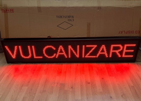Panou Led de Exterior Programabil/Reclama Luminoasa 100x40cm ROSU ideala pentru VULCANIZARE - Img 2