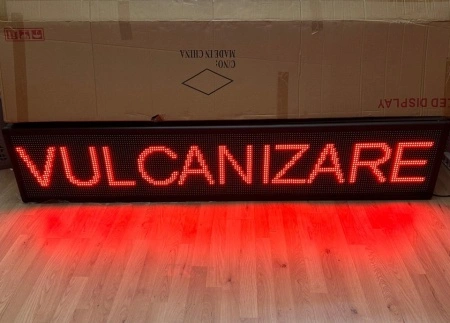 Panou Led de Exterior Programabil/Reclama Luminoasa 100x40cm ROSU ideala pentru VULCANIZARE - Img 2