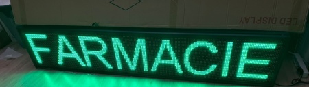 Panou Led de Exterior Programabil/Reclama Luminoasa 200x40cm VERDE ideala pentru FARMACIE - Img 3
