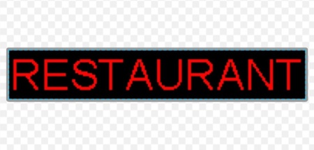 Panou Led de Exterior WIFI Programabil/Reclama Luminoasa 100x20cm ROSU ideala pentru RESTAURANT - Img 2
