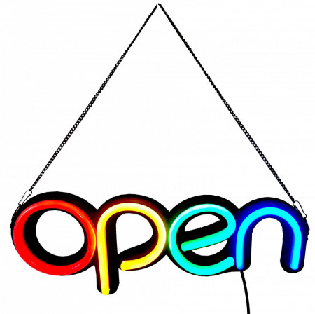 Reclama Luminoasa Neon LED "OPEN" – Atrage Clientii Instant - Img 3