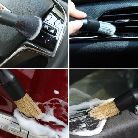 Set 3 Pensule profesionale pentru curatat interior si exterior auto, elemente de caroserie, bord, jante, detailing auto - Img 4