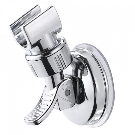 Suport cu ventuza pentru para de dus, reglabil 360 grade, crom elegant, sustinere pana la 5kg - Img 3