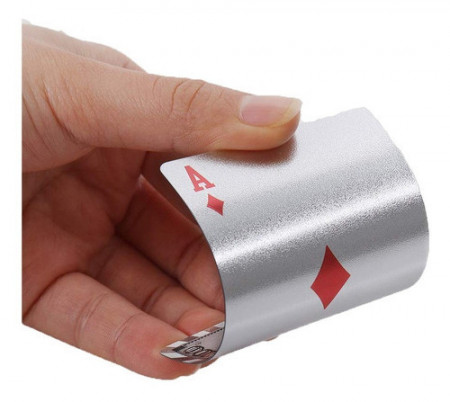 Carti de joc Silver Casino Poker, aspect Dolar $ - Img 3