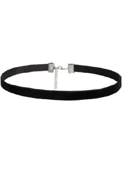 Choker Fashion Slim Band Black - Colier elegant pentru gat - Black Delux