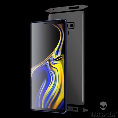Folie Alien Surface HD, Samsung GALAXY NOTE 9 fata, spate, laterale + Alien Fiber Cadou - Img 3