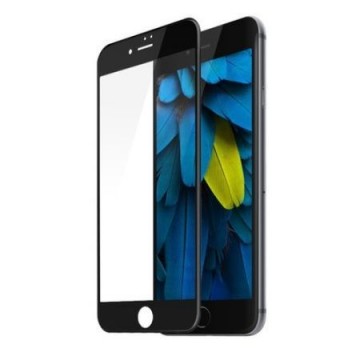 Folie de sticla 5D Apple iPhone 8 Plus, cu margini colorate Negru