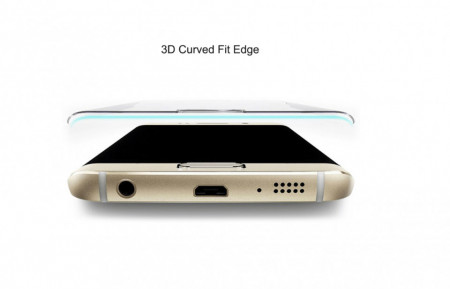 Folie de sticla Samsung Galaxy S7 Edge, Elegance Luxury margini curbate, DIAMOND CLEAR - Img 3