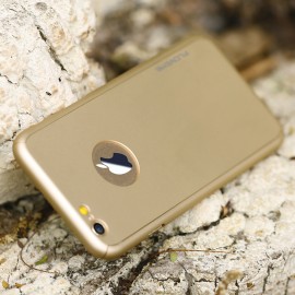 Husa Apple iPhone 7, FullBody Elegance Luxury Gold, acoperire completa 360 grade cu folie de sticla gratis - Img 4