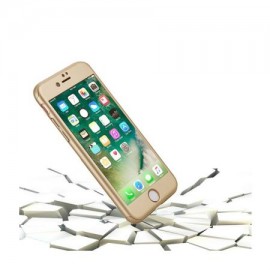 Husa Apple iPhone 7, FullBody Elegance Luxury iPaky Gold , acoperire completa 360 grade cu folie de sticla gratis - Img 3