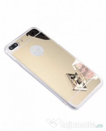 Husa Apple iPhone 7 Plus, Elegance Luxury tip oglinda Auriu - Img 2