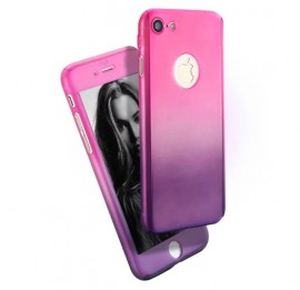 Husa Apple iPhone 7 Plus, FullBody Elegance Luxury Degrade, acoperire completa 360 grade cu folie de sticla gratis - Img 2