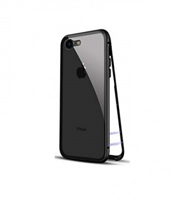 Husa Apple iPhone 7 PLUS Magnetica 360 grade Negru, Perfect FIt cu spate de sticla securizata premium - Img 3