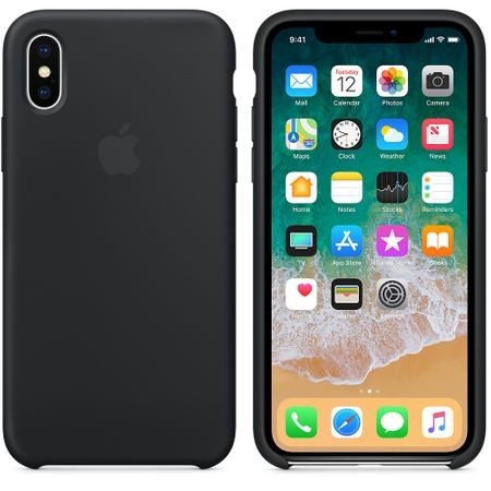 Husa Apple iPhone XS MAX, Silicon antisoc, Negru - Img 2