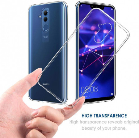Husa Huawei Mate 20 Lite, Silicon TPU slim Transparenta - Img 2
