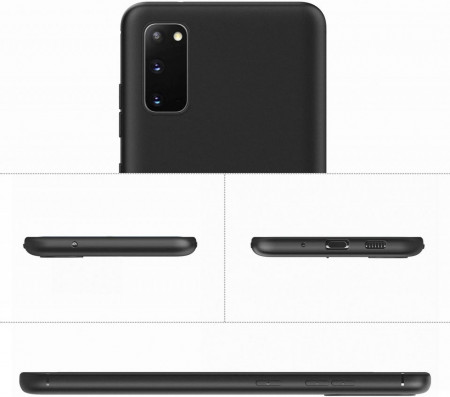 Husa Samsung Galaxy S20 Plus, slim antisoc Negru