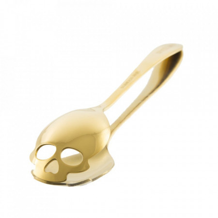 Lingurita in forma de craniu pentru zahar, inghetata, bomboane, etc., GOLD, MyStyle® - Img 2