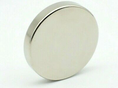 Magnet puternic neodim disc rotund 30x5mm cu suprafata nichelata - Img 2
