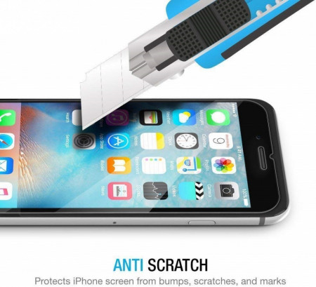 Pachet 2 folii de sticla Apple iPhone 6 / 6S, Case Friendly Transparent - Img 2