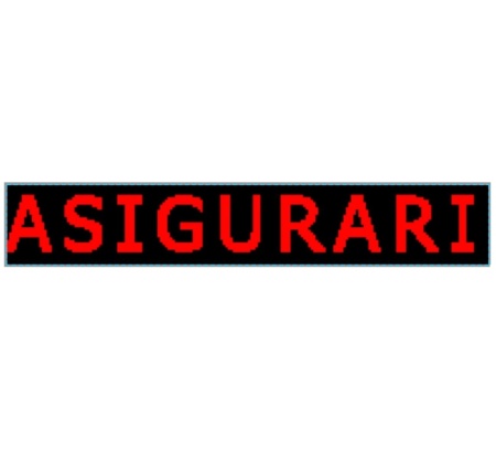 Panou Led de Exterior Programabil/Reclama Luminoasa 100x40 Text Rosu ASIGURARI