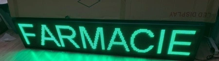 Panou Led de Exterior Programabil/Reclama Luminoasa 100x40 VERDE ideala pentru FARMACIE - Img 3