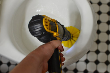 Perie circulara pentru Mocheta &amp; Uz Casnic / Profesional - Detailing Carpet Brush cu Adaptor Bormasina - Img 4